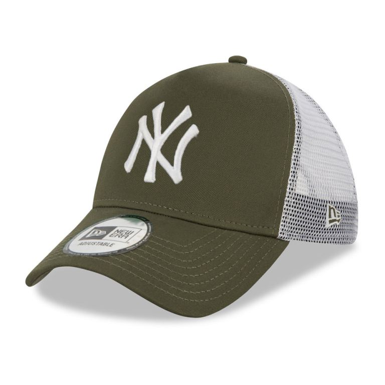 Gorras New Era Mlb Verdes - New York Yankees Khaki A-Frame Trucker 75641WQAP